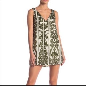 Show me your mumu- green sparkly shift dress